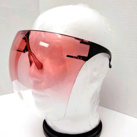 Rose Pink Ombre Full Face Visor Goggle Sunglasses - Picture 2 of 4